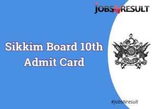 Sikkim board 10th admit card