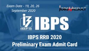 IBPS RRB Admit Card 2020