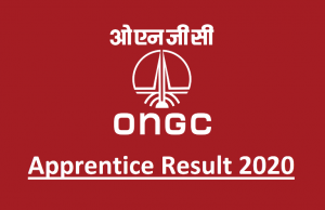 ONGC Apprentice Result 2020