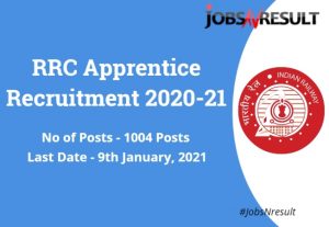 RRC Apprentice Recruitment 2020-21