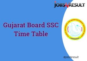 Gujarat Board SSC Time Table 2021