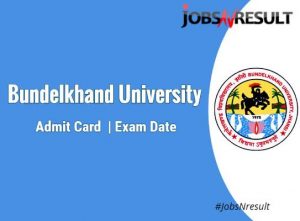 Bundelkhand University admit card