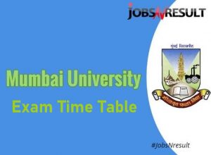 Mumbai University time table 2021