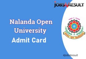 Nalanda Open University admit card