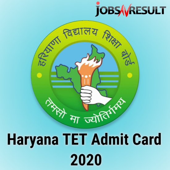 haryana tet admit card 2020