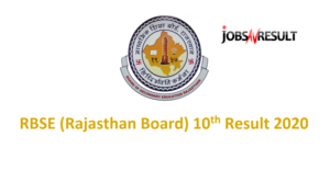 RBSE (Rajasthan Board) 10th result 2020